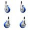 Service Caster 5 Inch 316SS Blue Poly Swivel 1-1/8 Inch Expanding Stem Caster Brake SCC, 2PK SS316EX20S514-PPUB-BLUE-2-TLB-2-118 - alternate 5